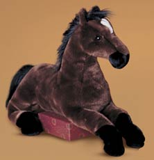 black horse plush